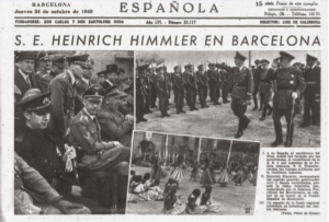 el monestir de montserrat 6 misteris a montserrat: Imatge històrica de la visita de Heinrich Himmler a Barcelona, vinculada a la seva recerca del Sant Grial a Montserrat
